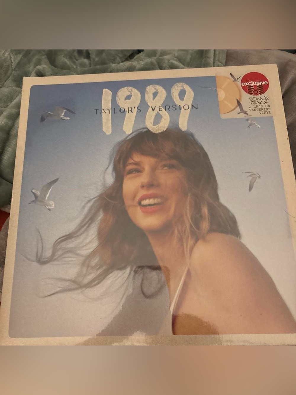 Taylor Swift Light Blue & Cream Album Sticker Detail